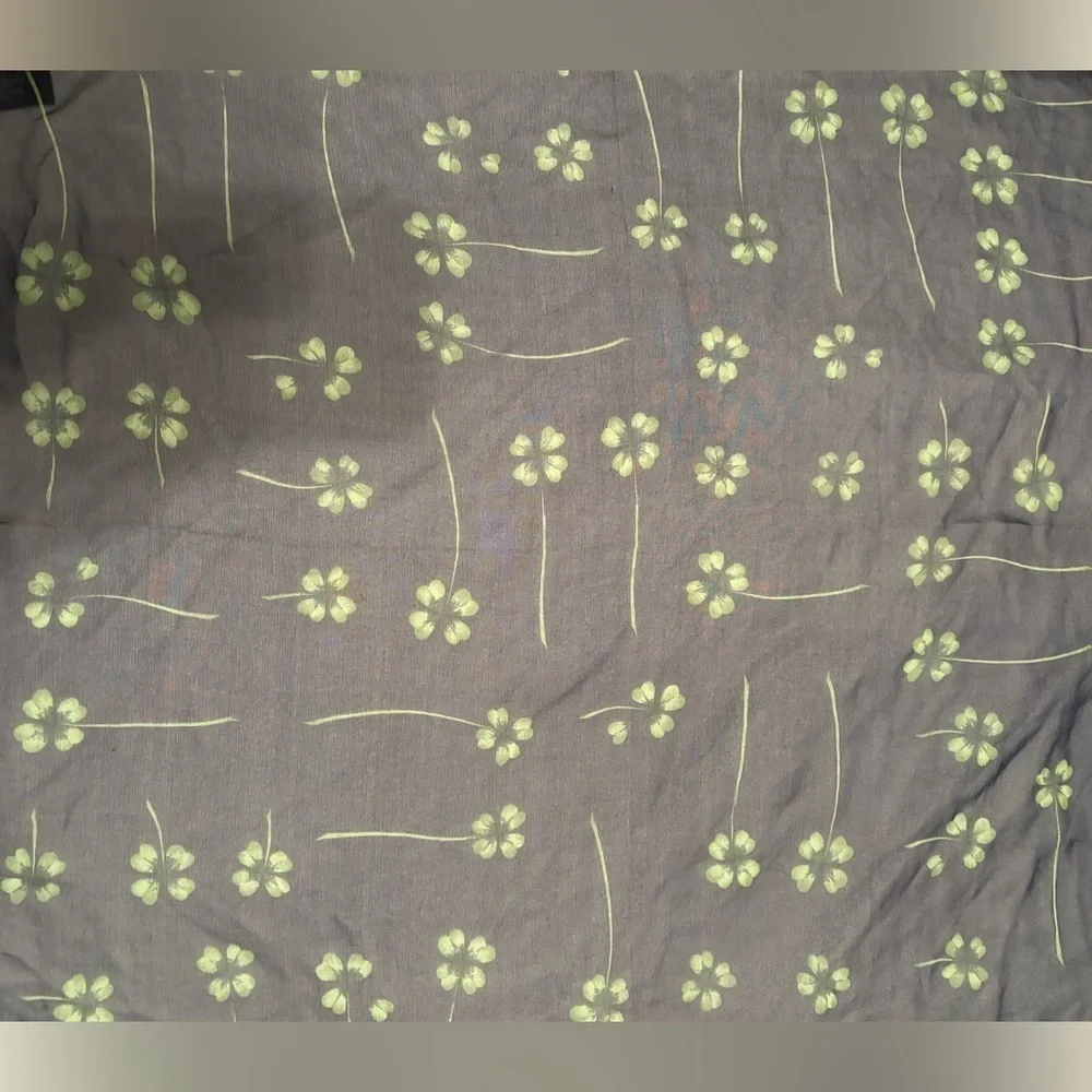 Beautiful silk Echo scarf shamrocks